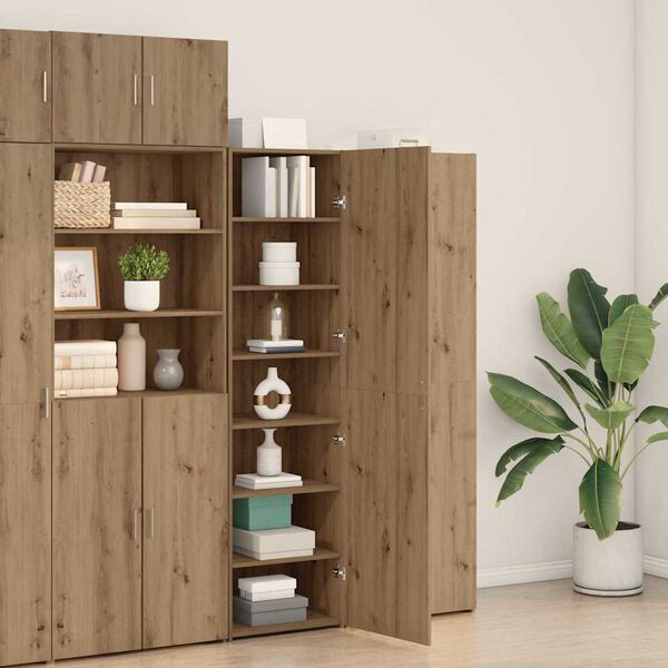 vidaXL Haut Armoire 2 pcs Ch&ecirc;ne artisanal 50 x 42,5 x 185 cm