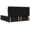 vidaXL Lit &agrave; ressorts avec matelas gris fonc&eacute; 90x190 cm Noir tissu
