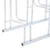 vidaXL Support de v&eacute;lo au sol autoportant pour 5 v&eacute;los acier galvanis&eacute;