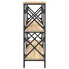 vidaXL Table console ch&ecirc;ne sonoma 156x28x80,5 cm bois d'ing&eacute;nierie