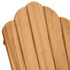 vidaXL Chaise Adirondack &agrave; bascule 2 pcs Marron 100 x 77 x 99 cm