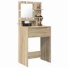 vidaXL Tables de maquillage pour chambre avec tiroir Ch&ecirc;ne Sonoma