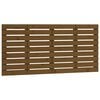 vidaXL T&ecirc;te de lit murale Marron miel 126x3x63 cm Bois massif de pin