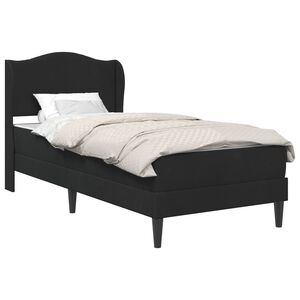 vidaXL Cadre de lit avec t&ecirc;te de lit Noir 100 x 200 cm Velours