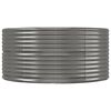 vidaXL Lit sur&eacute;lev&eacute; de jardin Gris 212x140x68cm Acier galvanis&eacute;