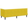 vidaXL Cadre de lit d'angle Jaune 80 cm x 200 cm Velours