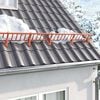 vidaXL Support de Garde Neige Rouge 29,5 x 3 x 34,5 cm Acier