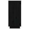 vidaXL Buffet Noir 60x34x75 cm Bois massif de pin