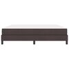 vidaXL Lit &agrave; ressorts avec matelas Marron fonc&eacute; 180 x 200 cm tissu