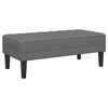 vidaXL Ensemble de Canap&eacute;s avec coussin 2 pcs Gris fonc&eacute; Polyester