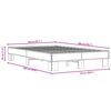 vidaXL Cadre de lit sans matelas sonoma gris 140x200 cm