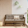 vidaXL Canap&eacute;s d'angle de jardin 2 pcs marron miel bois de pin solide