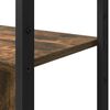 vidaXL &Eacute;tag&egrave;re Ch&ecirc;ne fum&eacute; 80 x 30 x 155,5 cm Bois d'ing&eacute;nierie