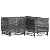 vidaXL Housses de salon de jardin en forme de L 2 pcs 16 &oelig;illets