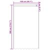 vidaXL Rideau en Dentelle Floral Blanc 300 x 150 cm Polyester