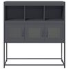 vidaXL Buffet anthracite 100,5x39x107 cm acier laminé à froid