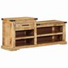 vidaXL banc avec tiroir Marron 110 x 35 x 50 cm Manguier brut