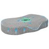 vidaXL Oreiller avec oreiller Gris 55 x 36 x 10 cm Polyester