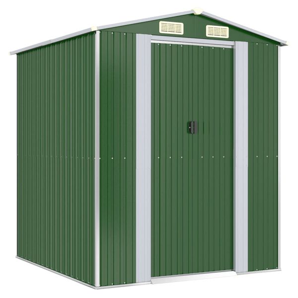 vidaXL Abri de jardin Vert 192x191x223 cm Acier galvanis&eacute;