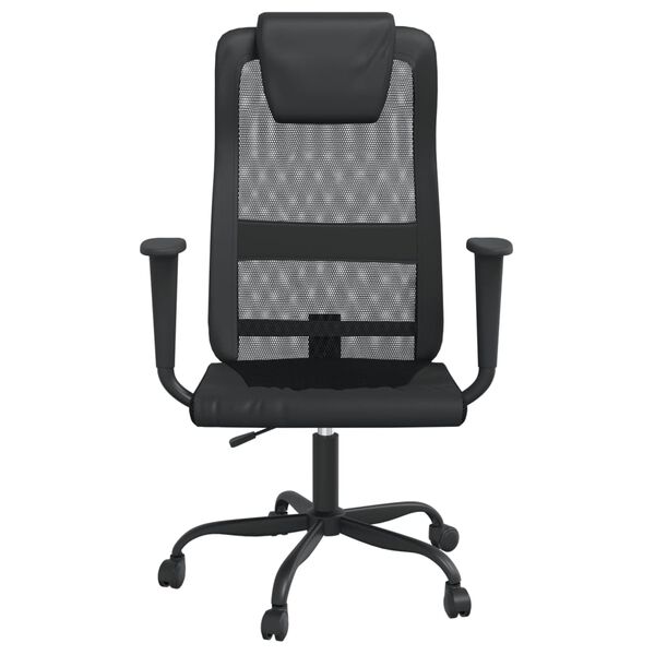 vidaXL Chaise de bureau réglable en hauteur noir