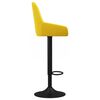vidaXL Tabourets de bar lot de 2 jaune moutarde velours
