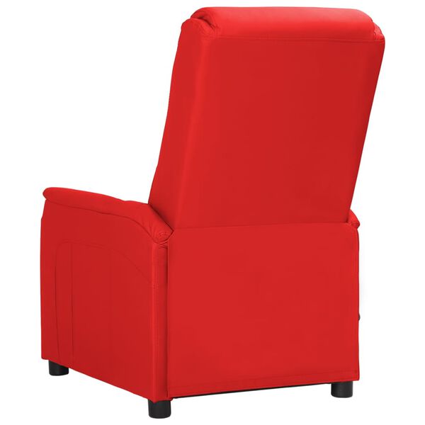 vidaXL Fauteuil de massage Rouge Similicuir