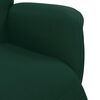 vidaXL Fauteuil inclinable avec repose-pied vert foncé velours
