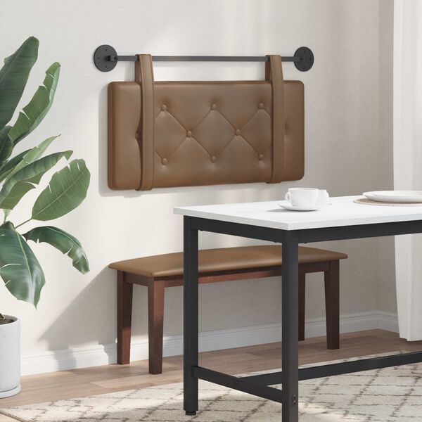 vidaXL T&ecirc;te de lit suspendue Cappuccino 80 cm Simili cuir