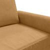 vidaXL Fauteuil Marron 60 cm Velours