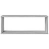 vidaXL &Eacute;tag&egrave;res murales cube 4 pcs Sonoma gris 60x15x23 cm Bois