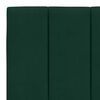 vidaXL Lit avec matelas Hanko vert fonc&eacute; 200x200 cm velours