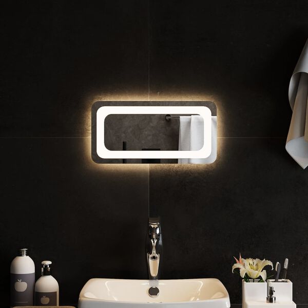 vidaXL Miroir de salle de bain &agrave; LED 40x20 cm