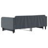 vidaXL Lit de jour avec gigogne sans matelas gris fonc&eacute; 100x200 cm