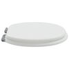 vidaXL Si&egrave;ge de toilette &agrave; fermeture douce Blanc 44 x 38 cm
