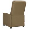 vidaXL Fauteuil de massage Cappuccino Similicuir