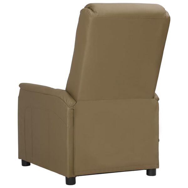 vidaXL Fauteuil de massage Cappuccino Similicuir