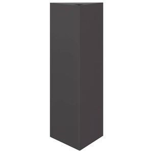 vidaXL Jardini&egrave;re noir triangulaire 30x26x75 cm acier