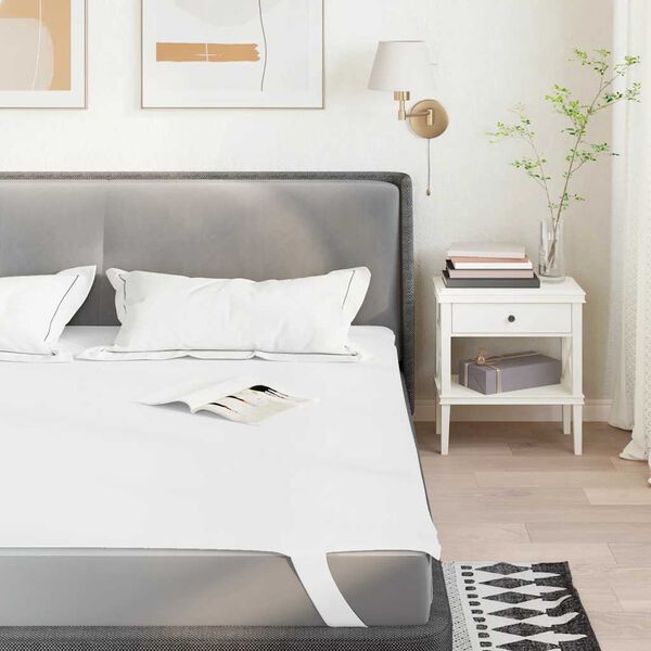 vidaXL Prot&egrave;ge-matelas blanc 120x200 cm imperm&eacute;able