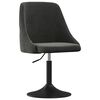 vidaXL Chaises &agrave; manger lot de 2 Gris fonc&eacute; Velours