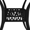 vidaXL Ensemble de bistro 3 pcs Aluminium coul&eacute; Noir