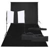 vidaXL Kit de studio photo avec &eacute;clairage et toile de fond