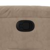 vidaXL Fauteuil inclinable taupe tissu microfibre