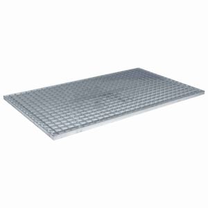 vidaXL Grille Argent&eacute; 30 x 30 x 2 cm Acier galvanis&eacute; &agrave; chaud
