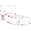 vidaXL Cadre de lit pour tout-petit avec t&ecirc;te de lit Rose 70 x 140 cm