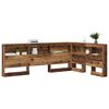 vidaXL T&ecirc;te de lit de rangement Bois Ancien 120 cm Bois d'ing&eacute;nierie