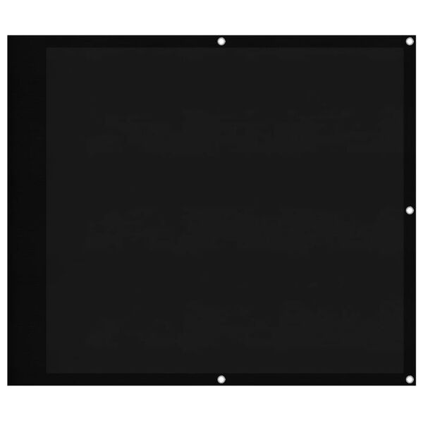 vidaXL &Eacute;cran de balcon noir 90x1000 cm 100% polyester oxford
