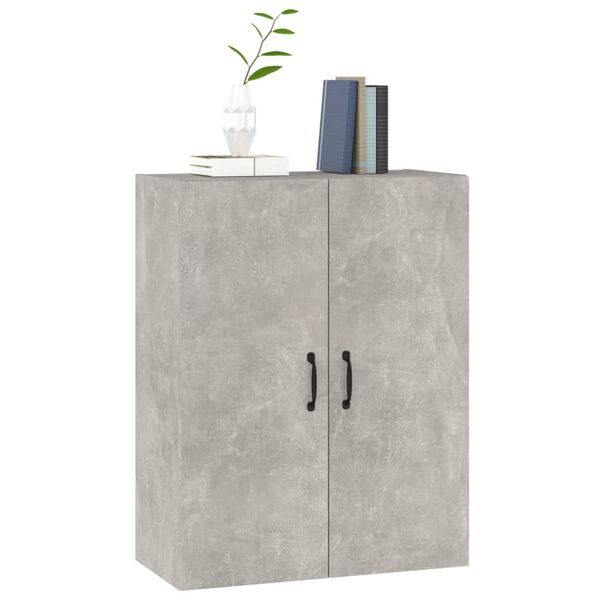vidaXL Armoire suspendue Gris béton 69,5x34x90 cm Bois d'ingénierie