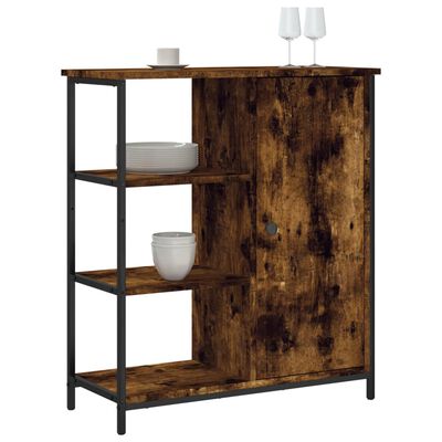 vidaXL Buffet chêne fumé 70x30x80 cm bois d'ingénierie