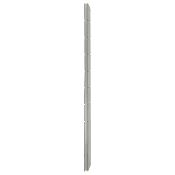 vidaXL Poteaux de cl&ocirc;ture 20 pcs argent&eacute; 200 cm&nbsp;acier galvanis&eacute;