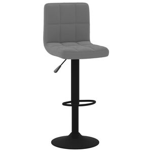 vidaXL Tabouret de bar Gris fonc&eacute; Velours